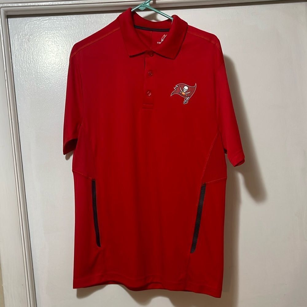 Majestic Tampa Bay Buccaneers polo shirt, size, medium